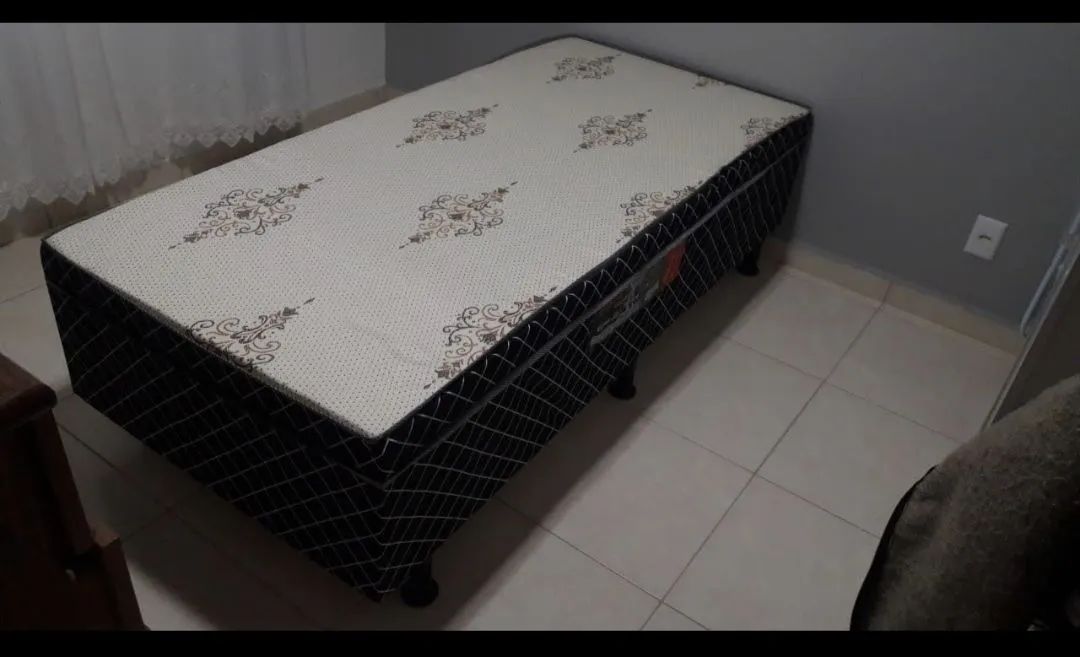 Cama Box Solteiro (Frete Grátis Para Alguns Lugares)