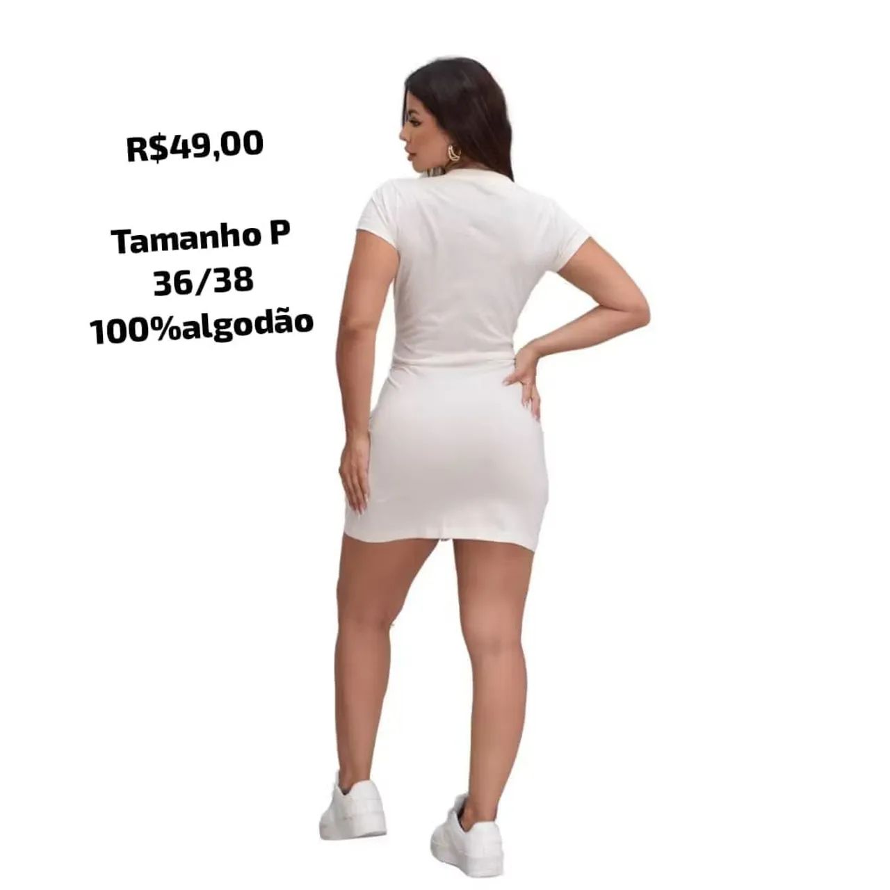 Vestido 100% algodão conforto e qualidade - Foto 3