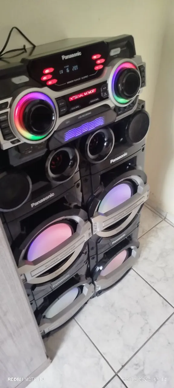 Som Panasonic Micro System com Bluetooth