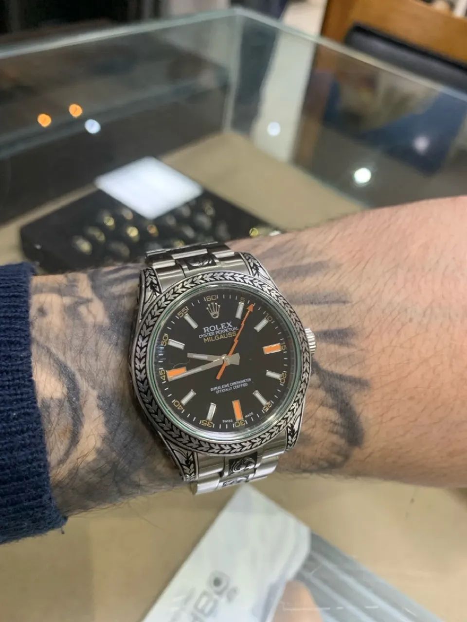 relógio rolex raro milgausss - Foto 3