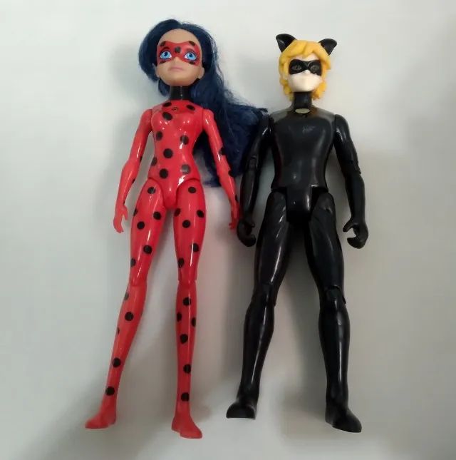 Boneca LadyBug e CatNoir - Miraculous