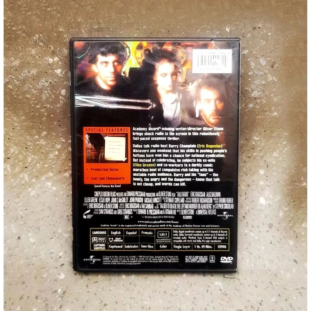 DVD Importado Talk radio - Oliver Stone  - Foto 3