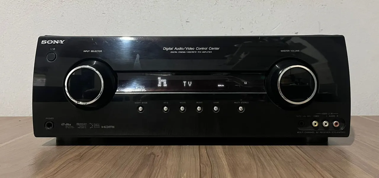 Receiver Sony Muteki STR-KM7600 7.2 185 RMS Channel HDMI *Denon*Yamaha Leia Descrição