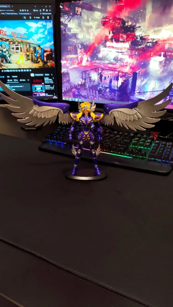 Action figure do Yoga de Cisne armadura Divina dos Cavaleiros do Zodíaco