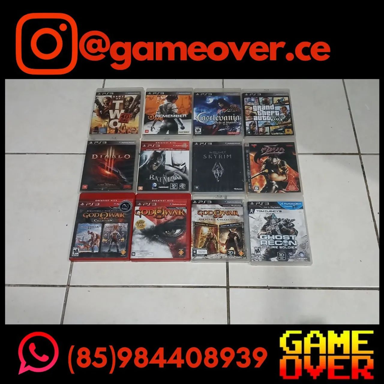 Jogos PS3 - 50 reais cada, 3 por 120
