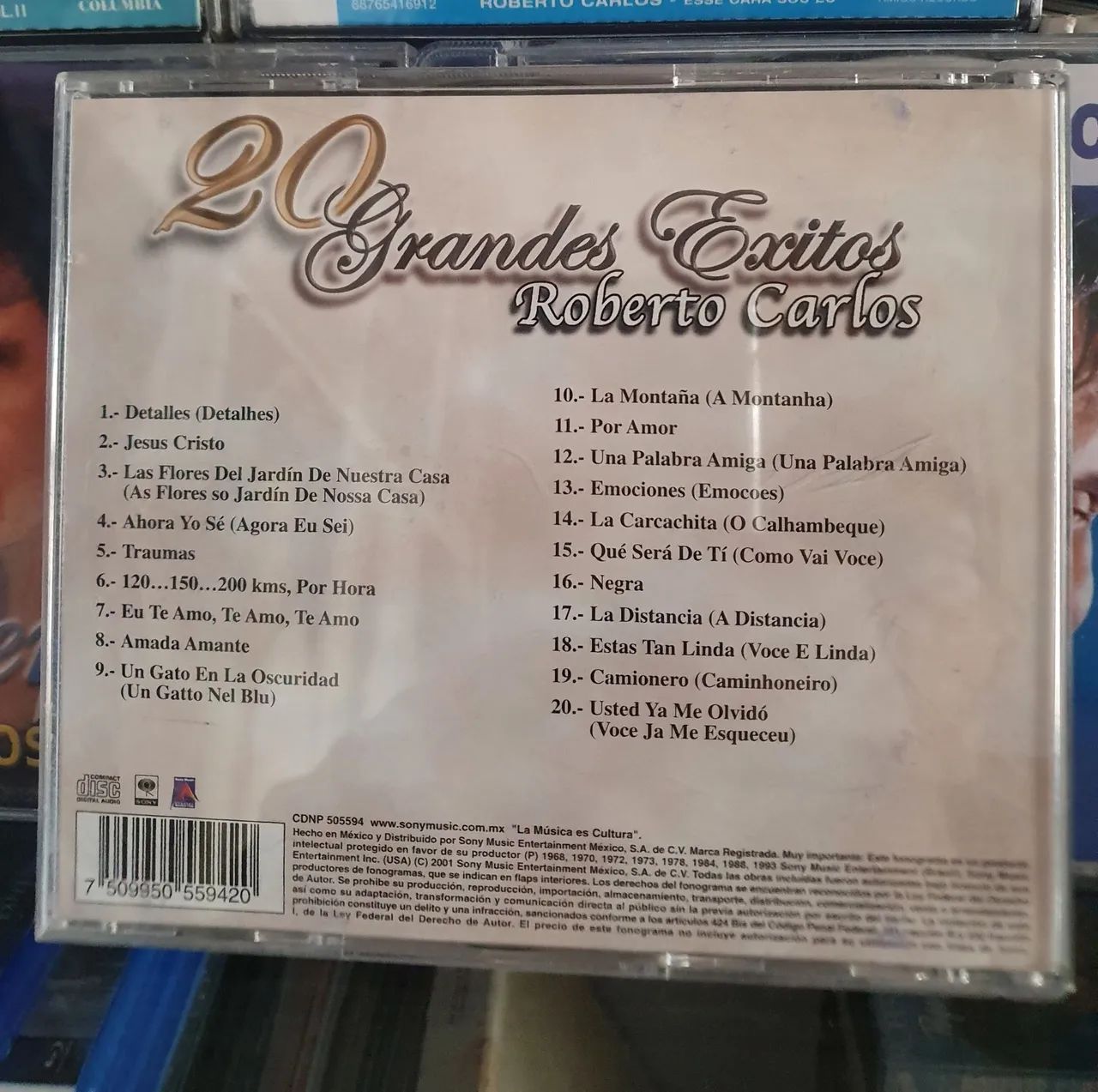 CD Roberto Carlos 20 Grandes Êxitos Mexico - Foto 2