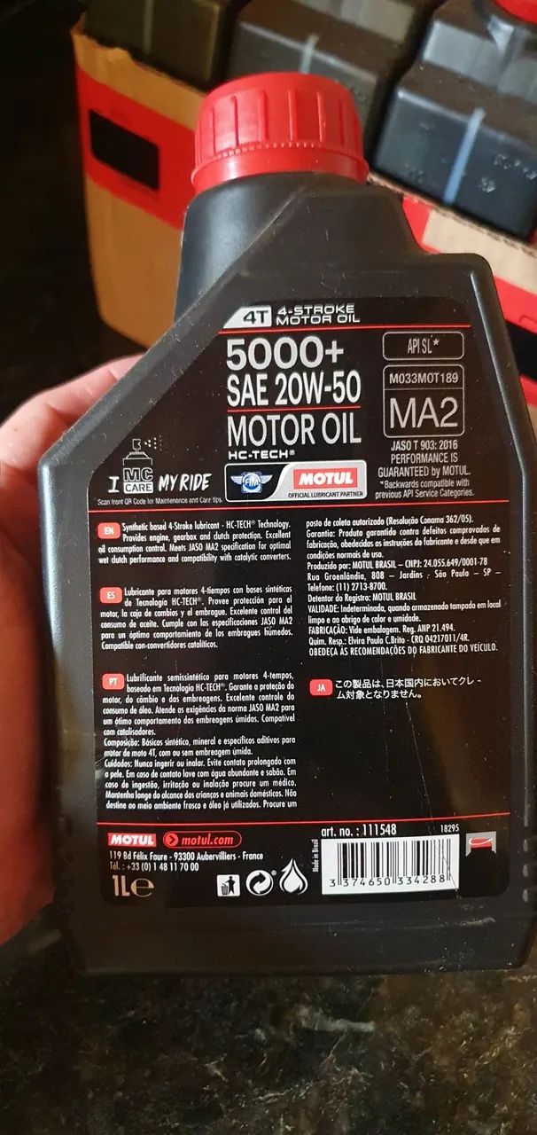 Óleos Motul 4t 20w50 Semissintético - Foto 3