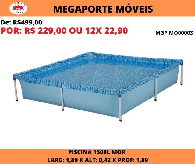 Piscina 1500L MOR