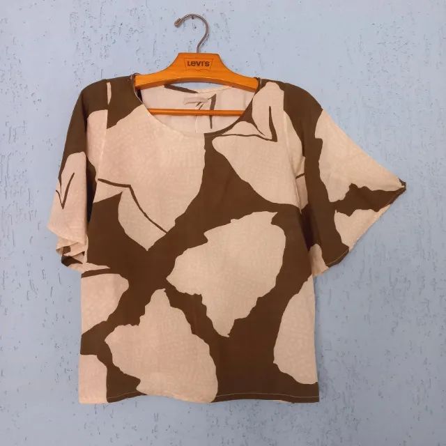 40_Blusa estampada Viva / Tam 42 - Foto 2