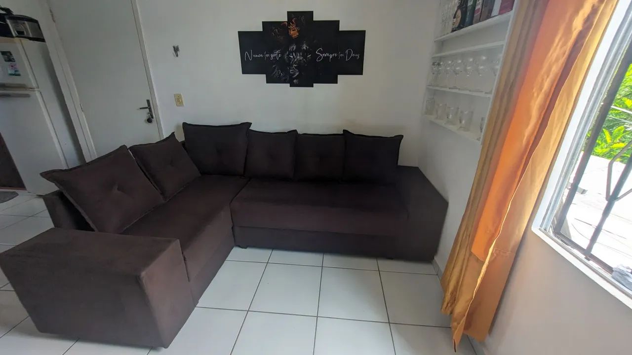 Vendo sofá L novo - Foto 4