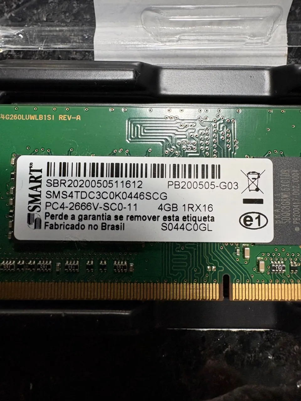 Memória RAM Smart 4GB DDR4 2666MHz