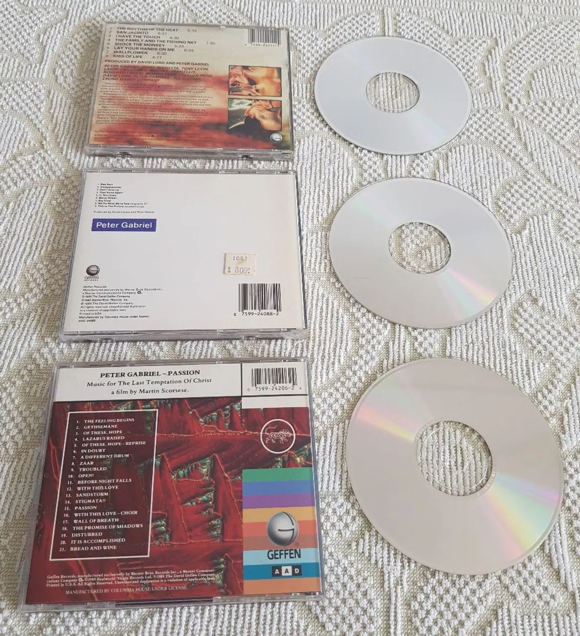 Peter Gabriel - 3 cds ( Passion, Security, So ) - Foto 4