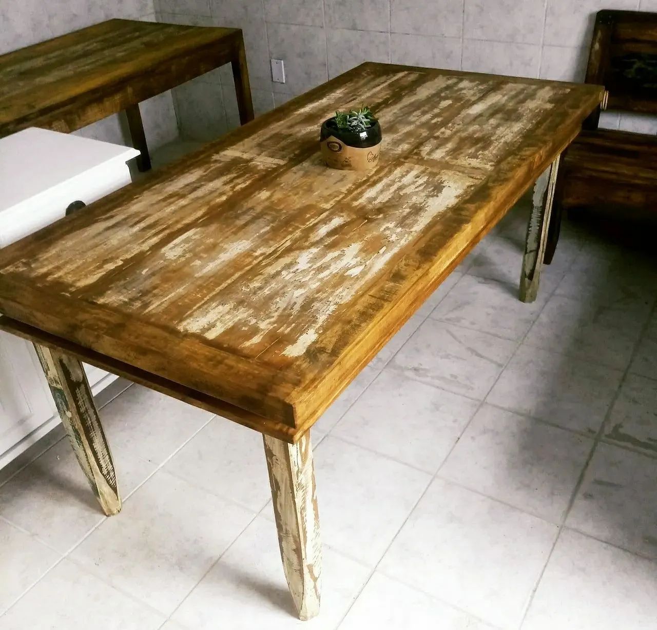 Mesa de Jantar em Madeira Rústica fabrico por encomenda!! - Foto 3
