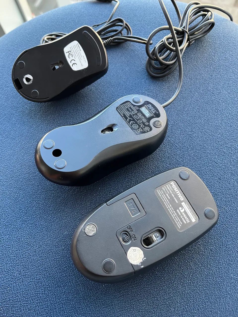 Lote de 3 Mouses - Positivo, Dell e Intelbras - Foto 3
