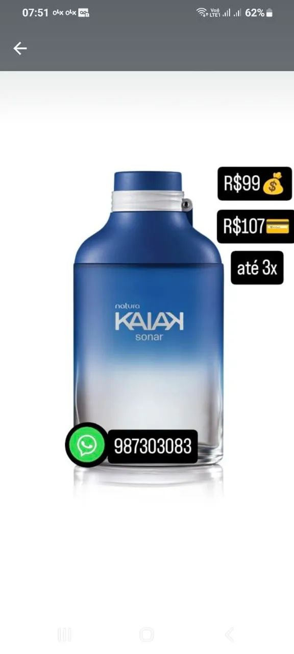 Kaiak Sonar Natura - Perfume Masculino