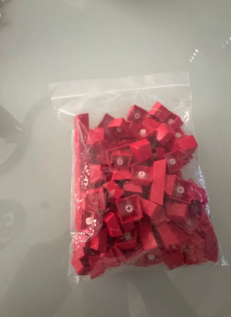 Keycaps Vermelhos - Pacote Completo
