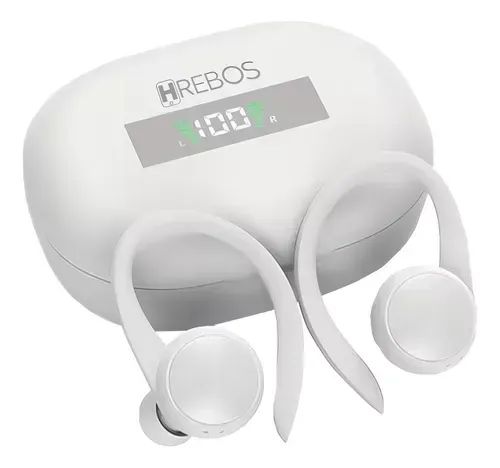 Fone Earbuds Tws Bluetooth 5.0 Sport com Visor Cor Branco