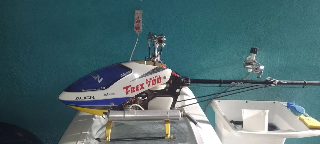 t-tex 700 nitro motor o.s 91hz - Foto 2