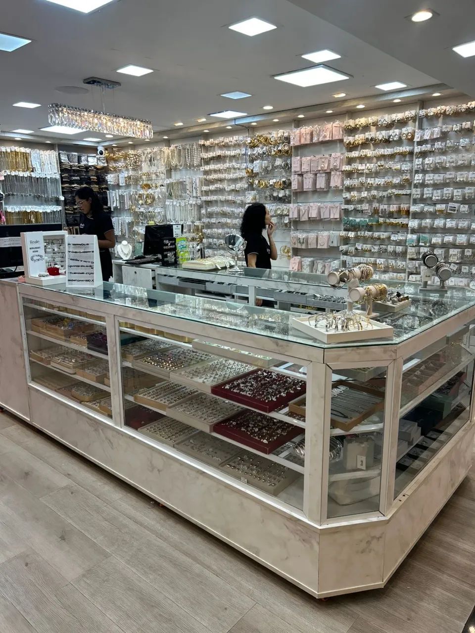 Selling glass and MDF island