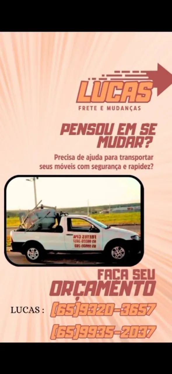 fretes Cuiabá e varzea grande E cidades vizinhas 