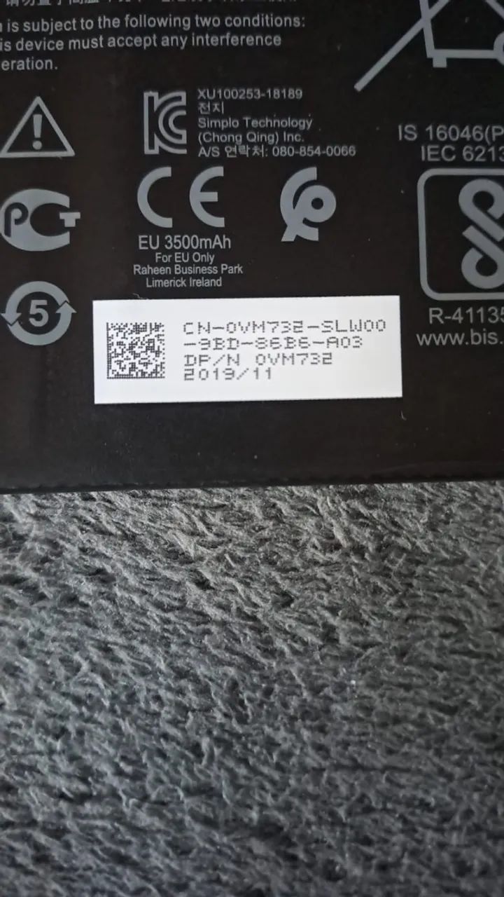 Bateria Dell YRDD6 42 Wh ---ORIGINAL--- - Foto 4