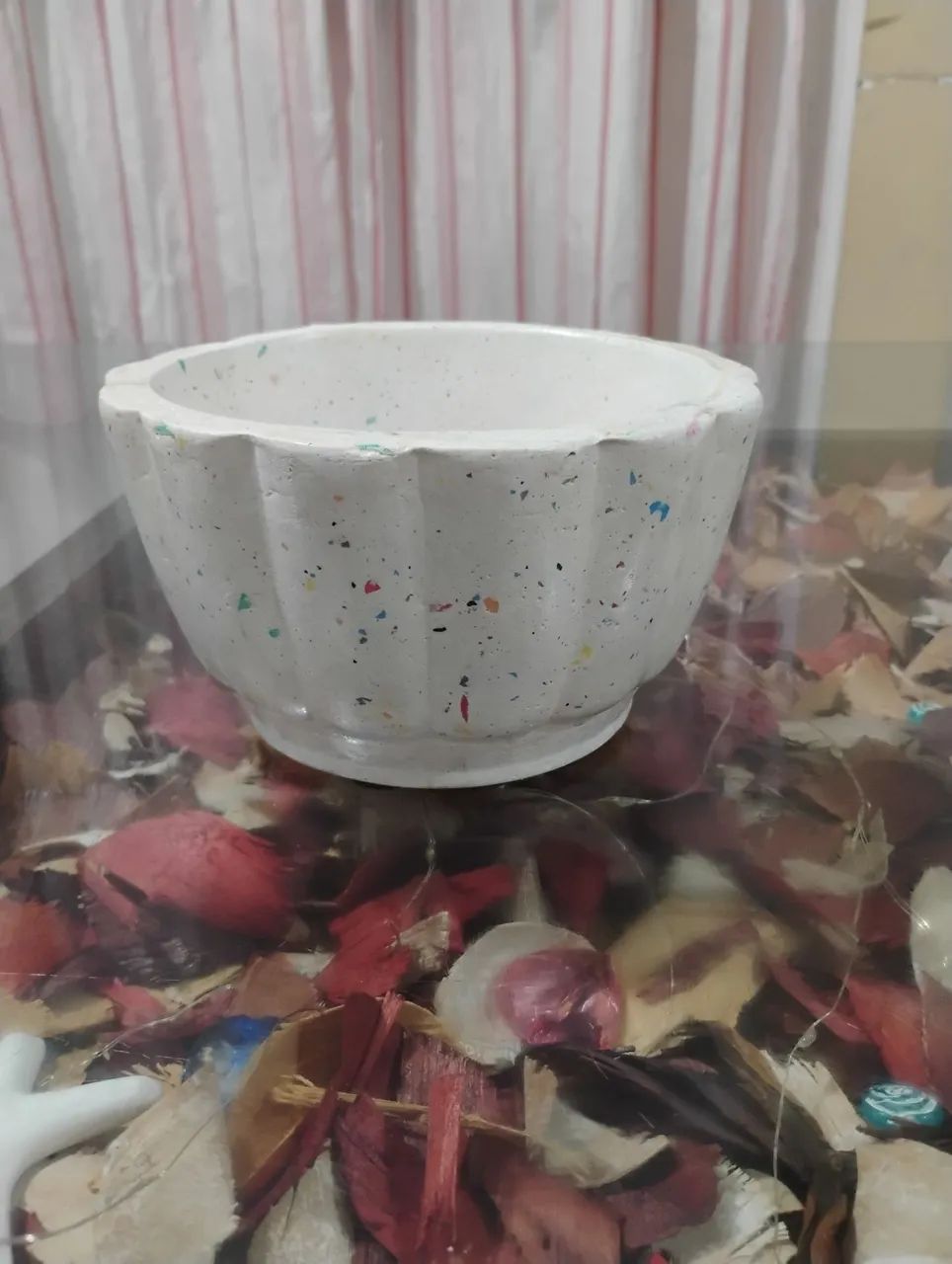 Jogo de Dispenser e Cachepot para Banheiro - Terrazzo - Foto 2