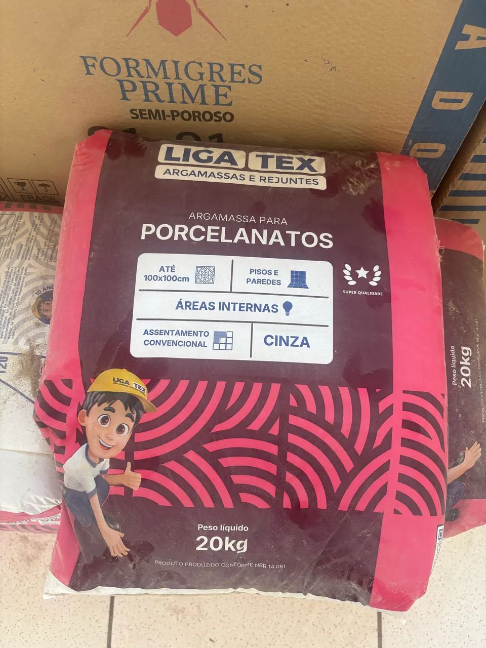 13 bags of mortar Liga Tex 20 kg
