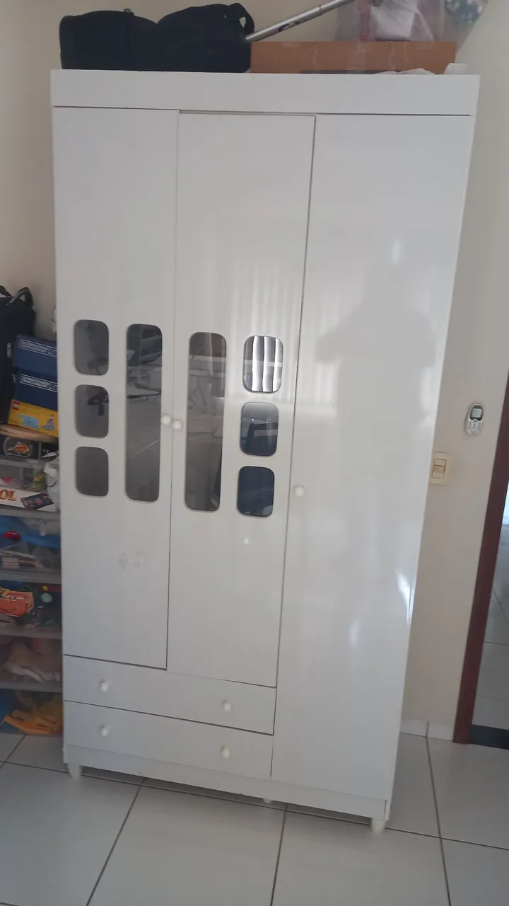 Guarda-Roupa Infantil Branco