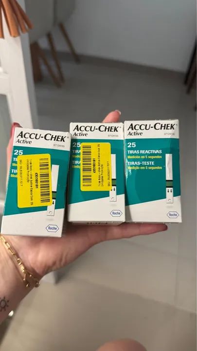 Aparelho de Medição de Glicose Accu-Chek Active + fitas  - Foto 3