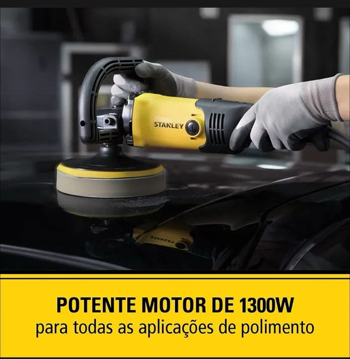 Politriz de 7'' 1300W Stanley SP137K - Foto 5