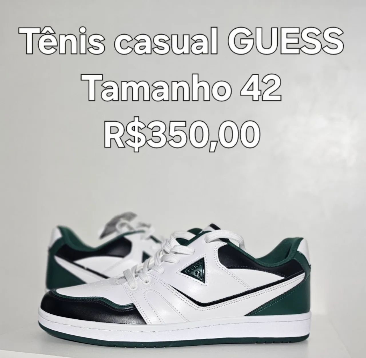 Tênis Guess Verde, Branco e Preto. - Foto 3