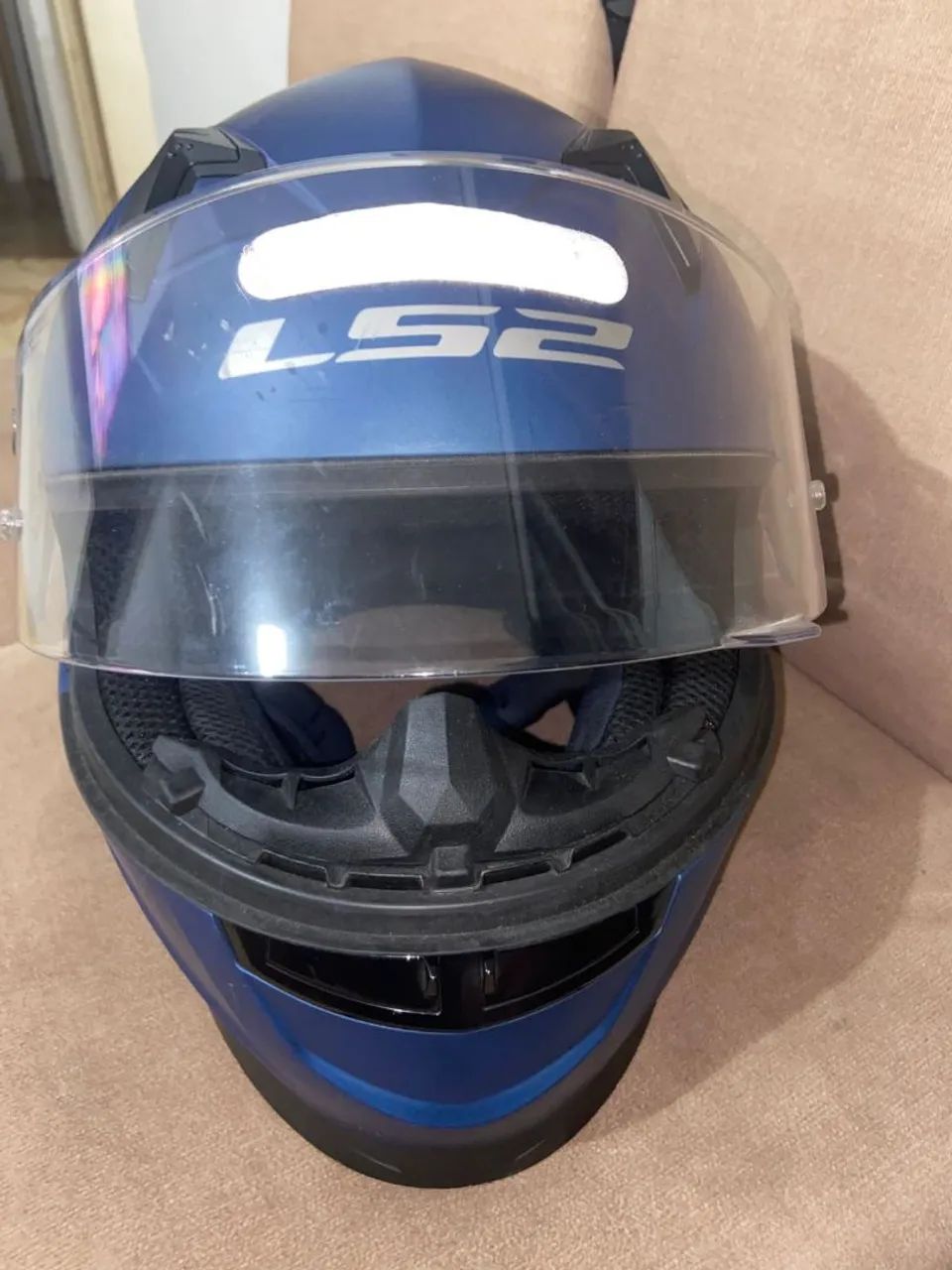 Capacete LS2 Ff358  Fosco Azul 