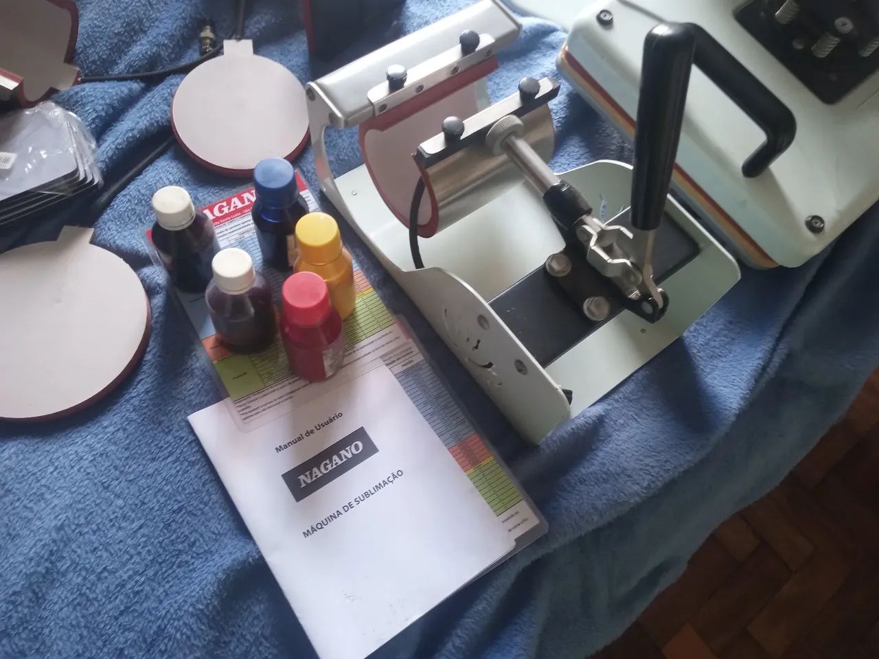Máquina de Estampar 8 em 1 Nova e completo Aceita cartão  - Foto 3