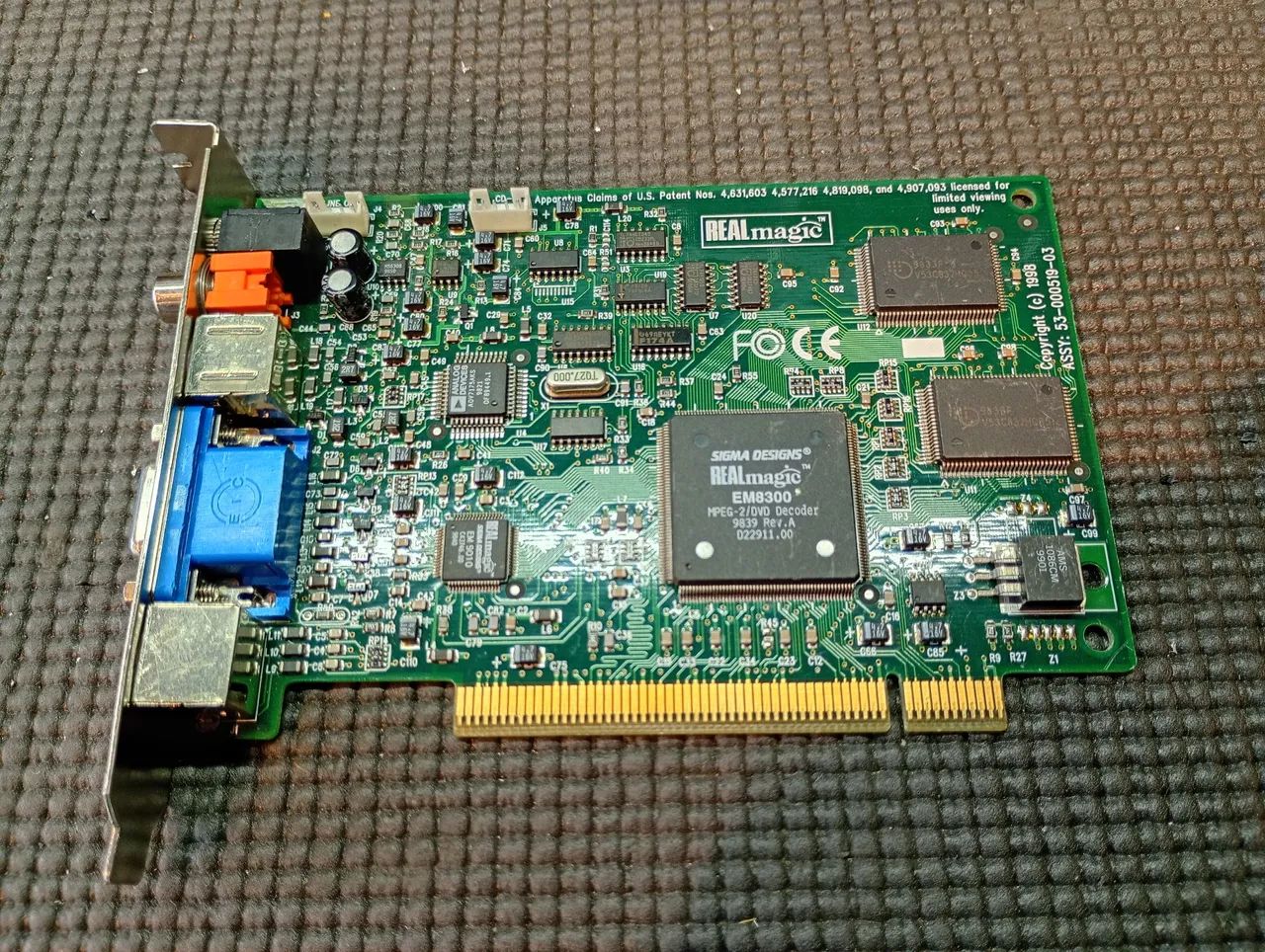 Placa de Vídeo RealMagic EM8300 PCI antiga retro. - Foto 4