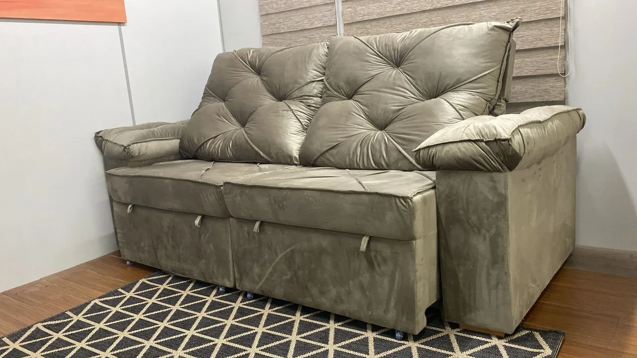 Sofá 2 Lugares New York Retrátil e Reclinável Novo Confortável e Elegante