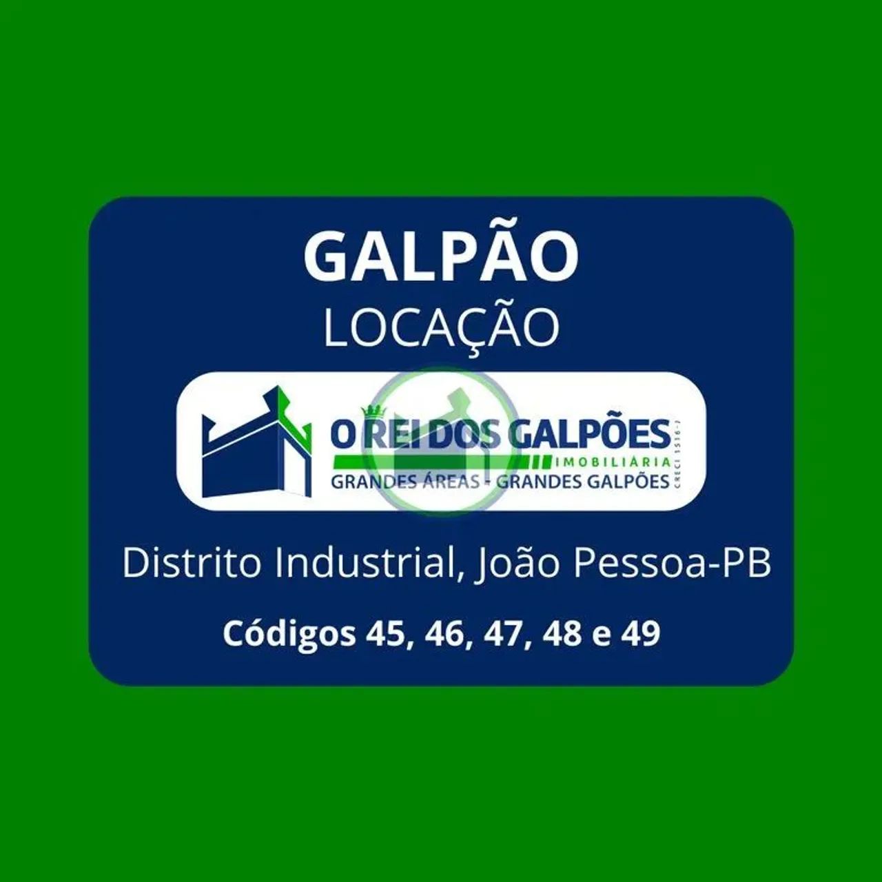 Galpões Novos, com: 3.000m²; 6.000m²; 8.000m²; 10.000m² e 12.000m²