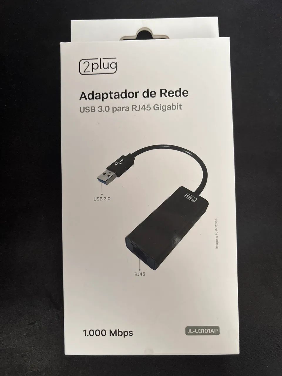 Adaptador de Rede USB 3.0 para RJ45 1000 Mbps