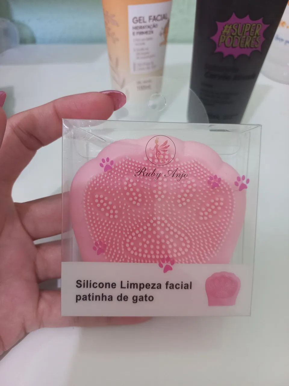 Kit de Beleza #Super Poderes - Gel Facial, Sabonete Carvão Ativado e Patinha de Gato - Foto 4