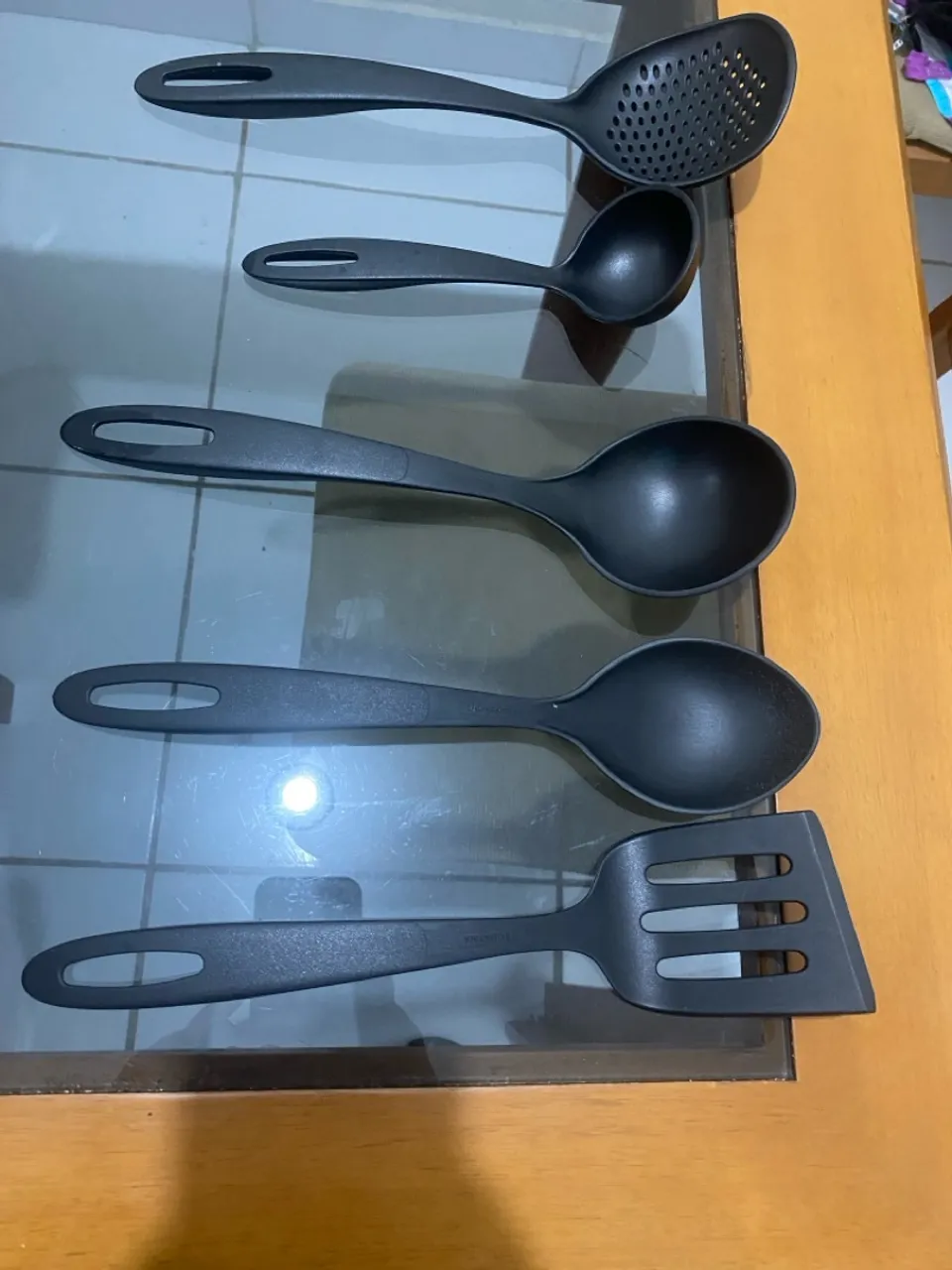 Kit de Utensílios de Cozinha Preto