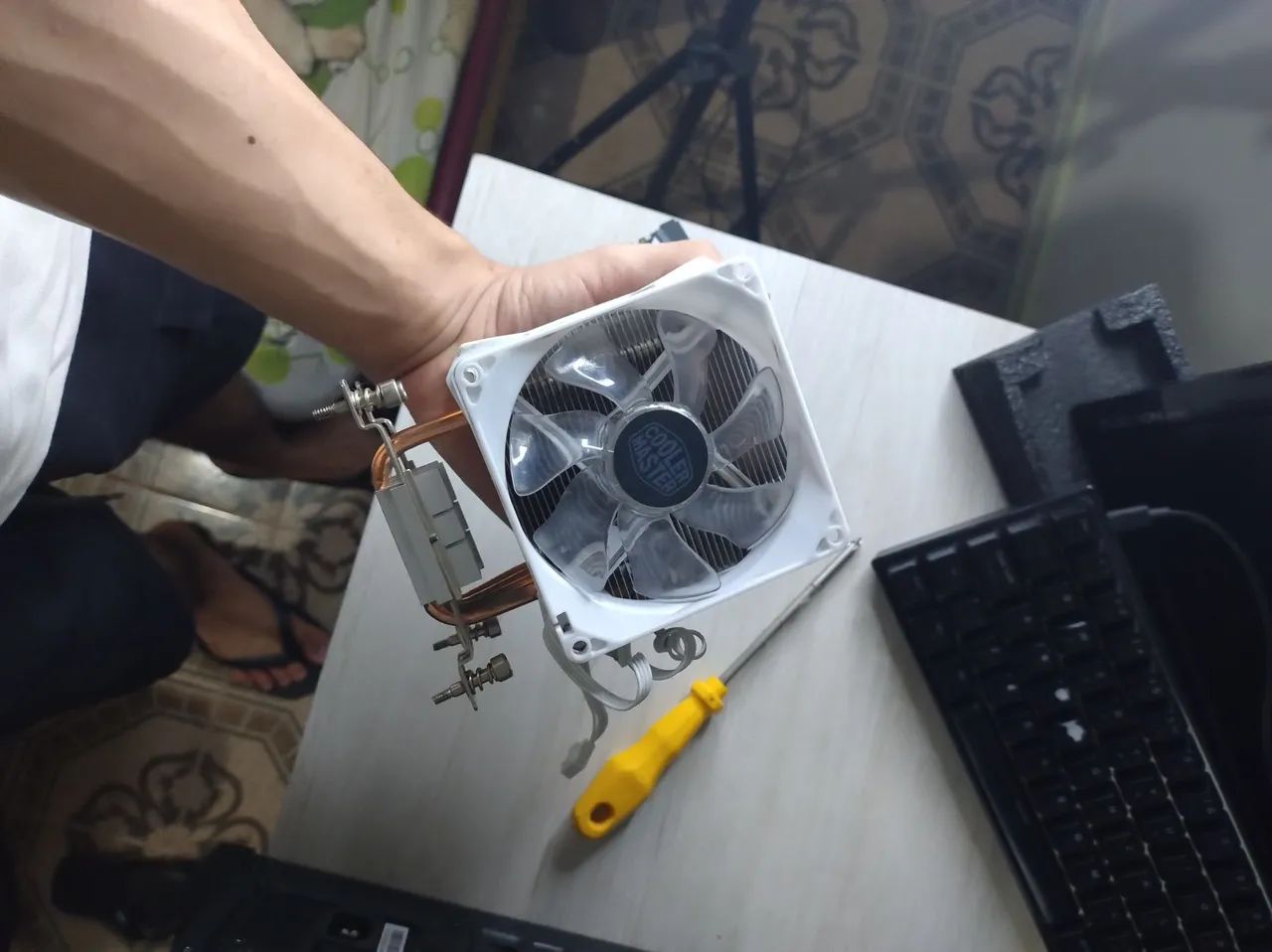 Kit Am4 Ryzen 5 5600 4,650mhz + b550m Soyo + 32gb de ram 3200mhz maxsun, air cooler h410r - Foto 3