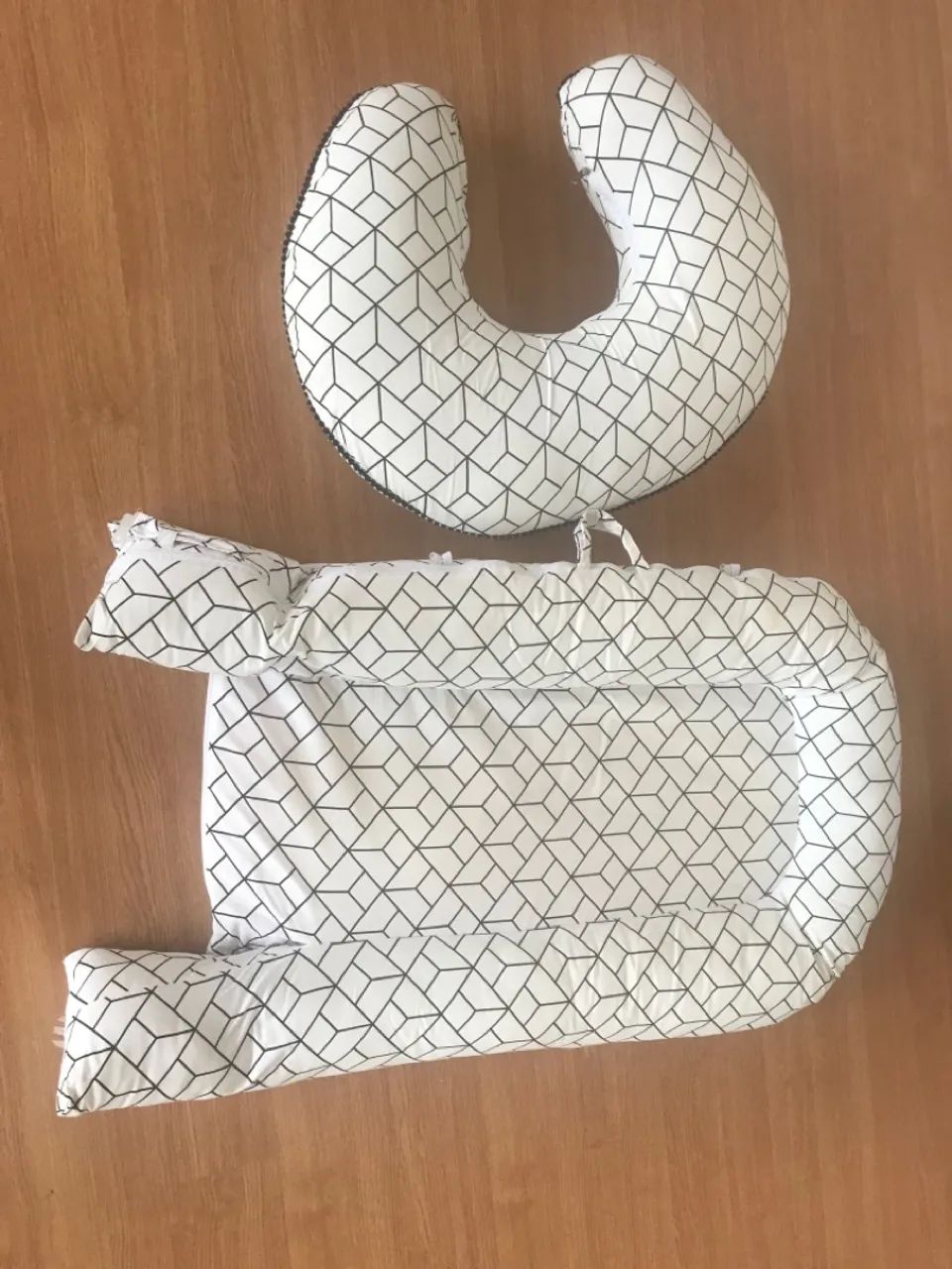 Conjunto ninho americano e almofada de amamentação Ateliê cerejina