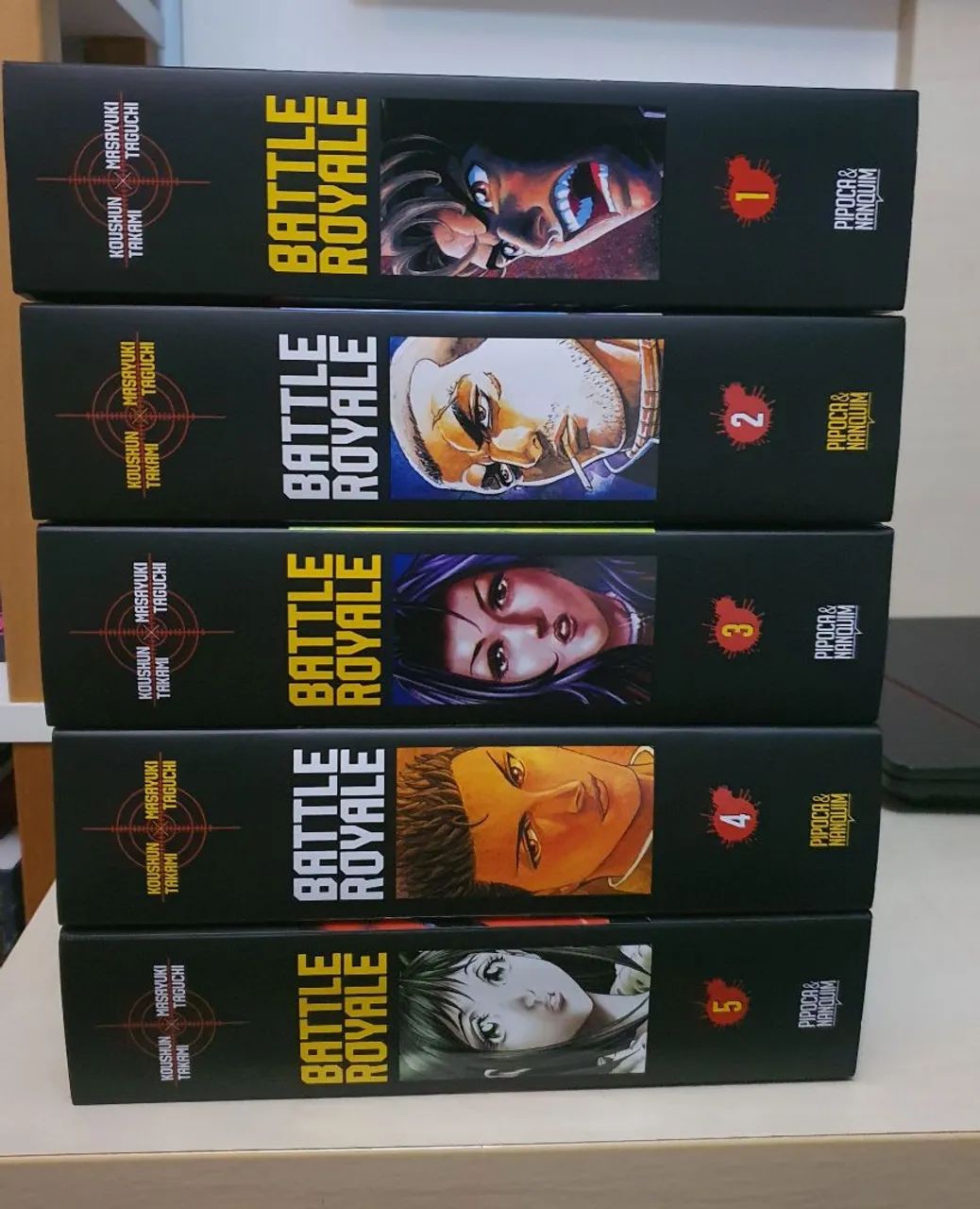 Battle Royale Omnibus completo - Mangá série completa 5 edições capa dura Pipoca e Nanquim - Foto 2