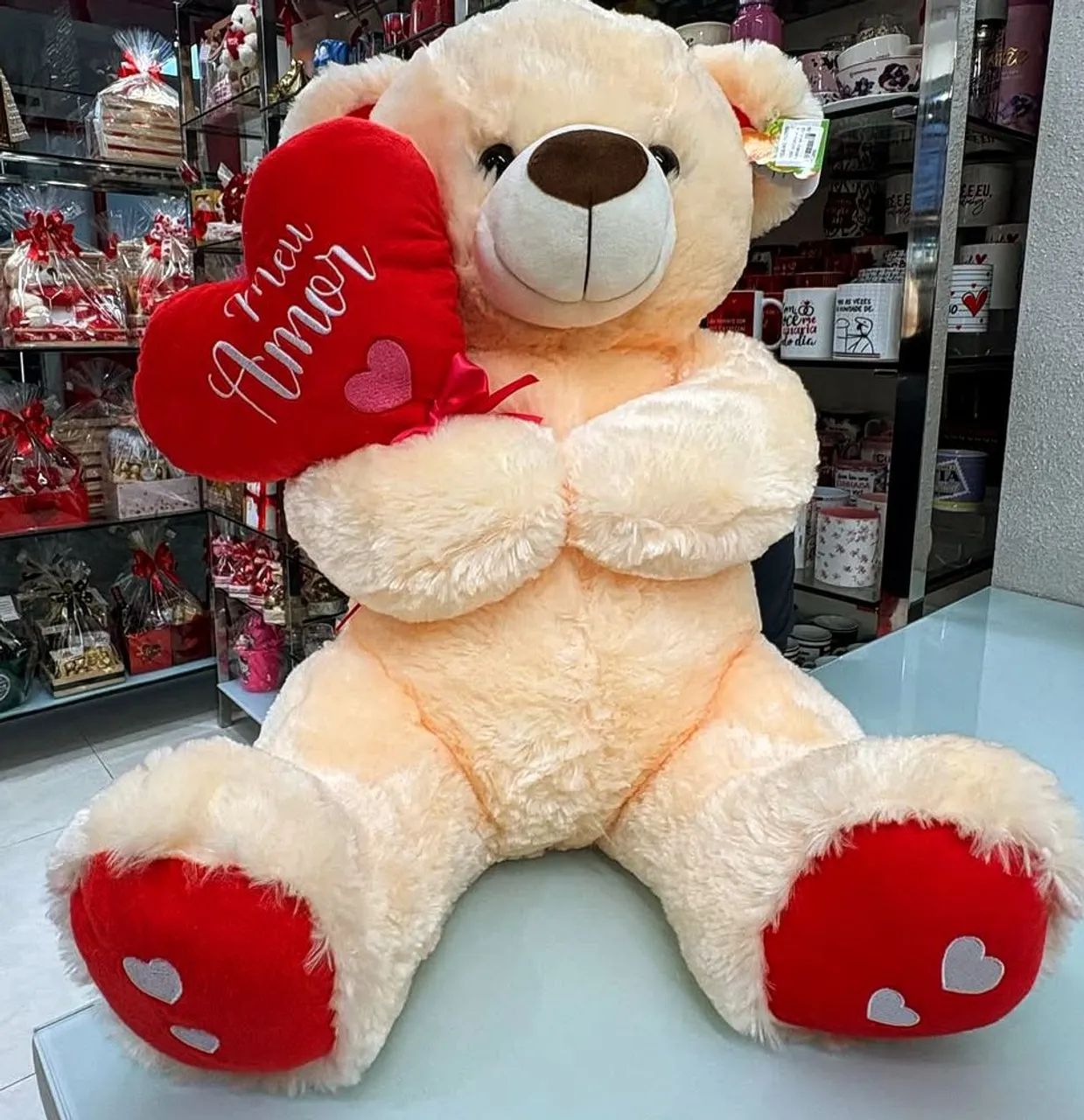 Urso de Pelúcia Apaixonado - Meu Amor