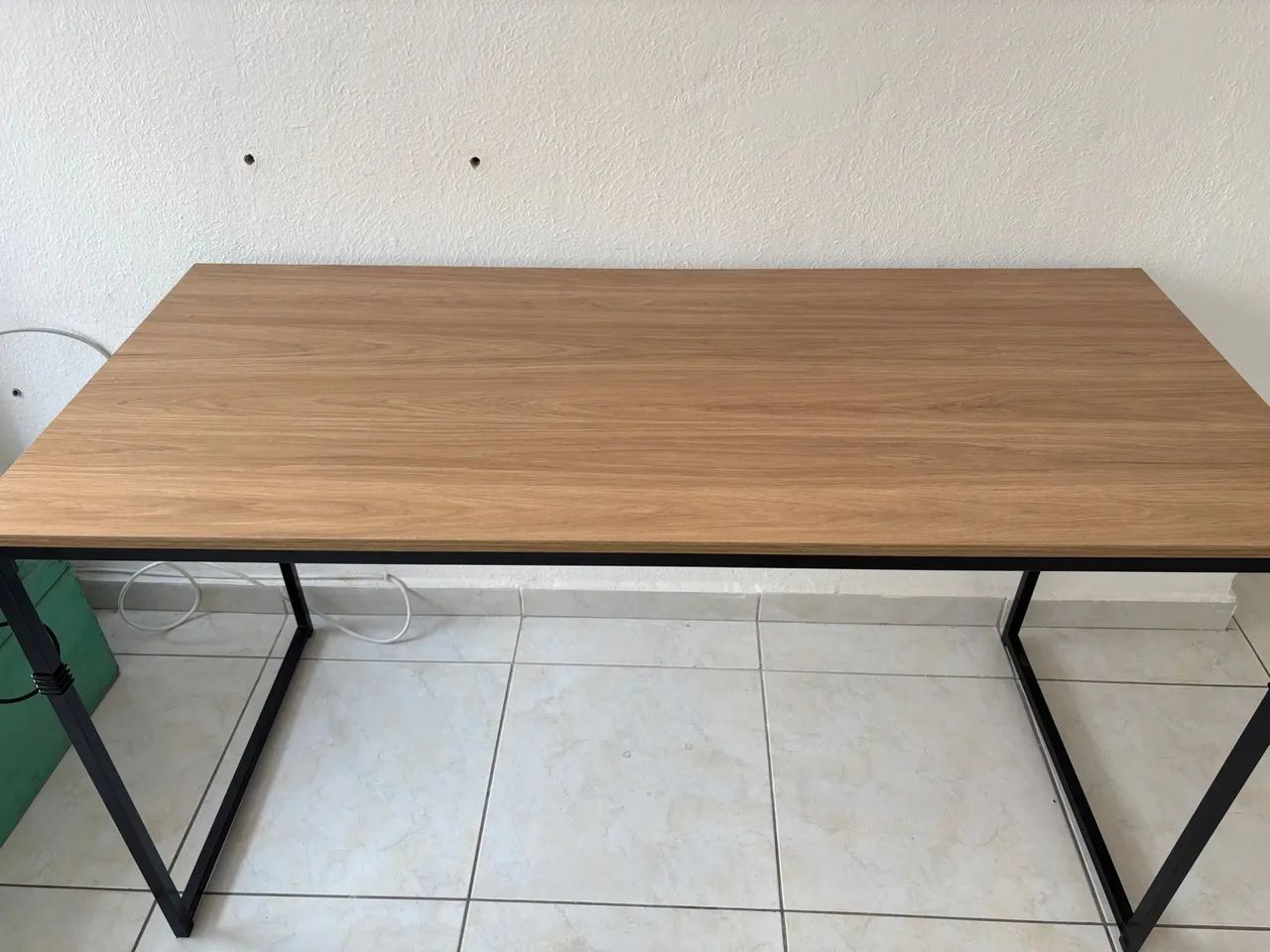 Escrivaninha Industrial Madeira e Metal - Foto 2