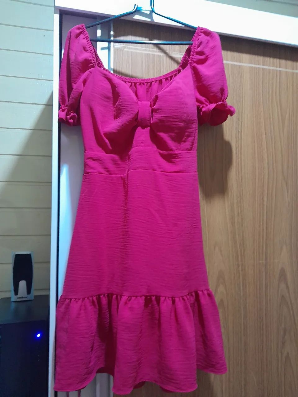 Vestido Rosa Decote Redondo - Foto 2