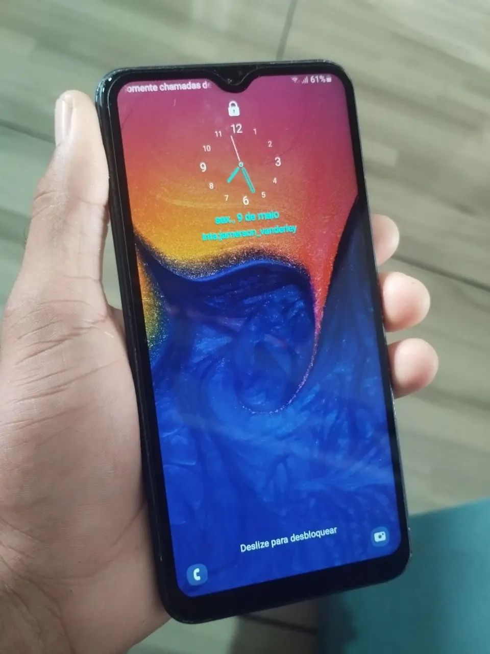 Samsung A10 com capa e película 