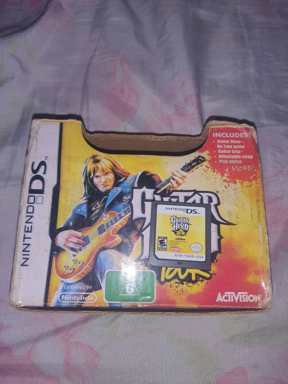 Guitar Hero: On Tour - Nintendo DS completo com manual e grip