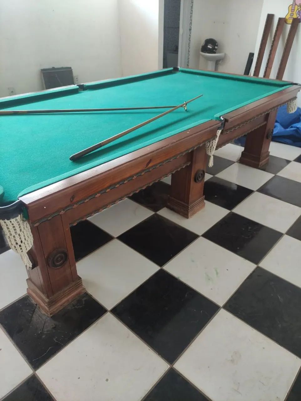 Mesa de Bilhar (Sinucão) em Madeira Maciça - Foto 5