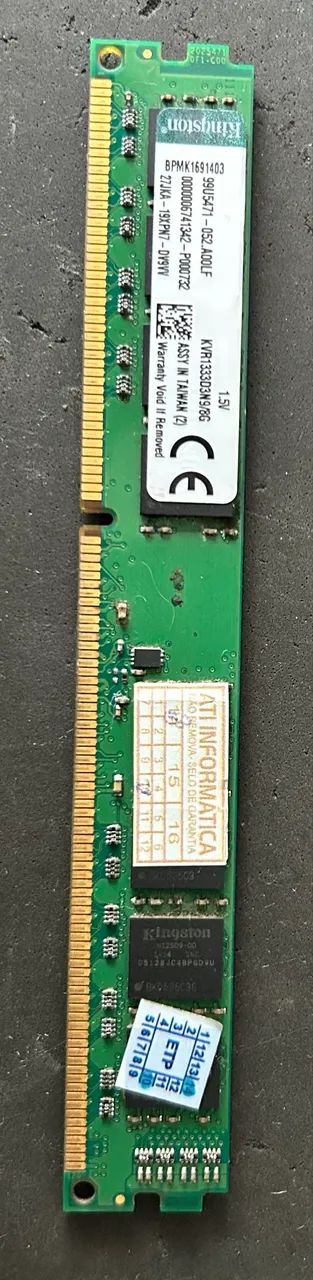 Memória RAM DDR3 SDRAM 8g Kingston