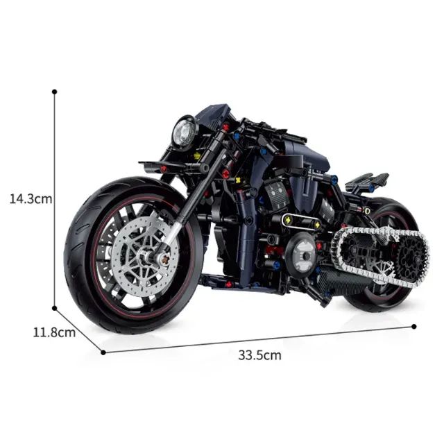 Tipo Lego Moto Custom Night Racer 1:8 